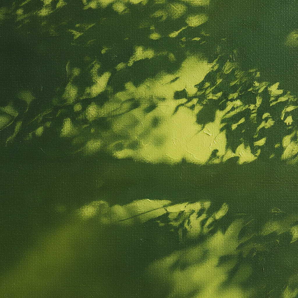 Shadow & Light — oil paint detail, canvas texture