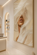 Soft Beauty — 3/4 angle view in luxury salon interior
